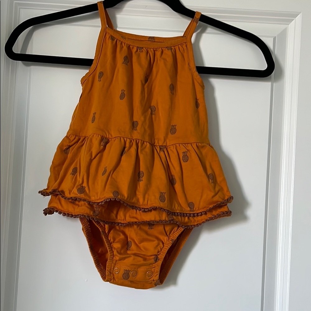 Carter's Orange Pineapple Print One Piece